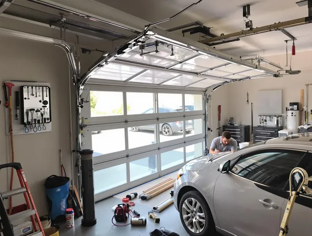 Garage door noise reduction service by Riverview Garage Door Repair in Riverview