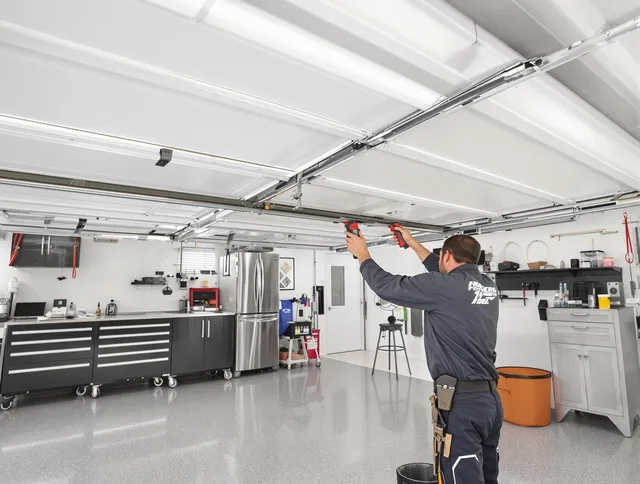 Overhead garage door repair service by Riverview Garage Door Repair in Riverview