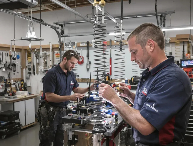 Garage door spring repair service by Riverview Garage Door Repair in Riverview